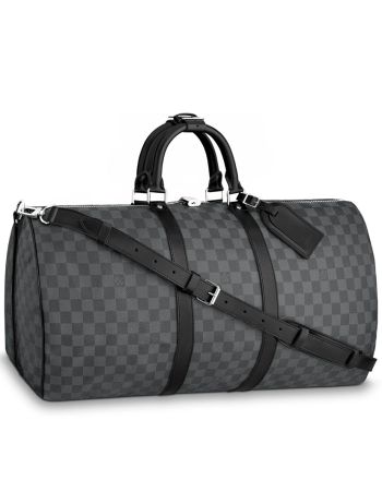 Louis Vuitton Damier Graphite Canvas Keepall N41413 Black