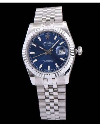 Rolex Men s Stainless Steel Datejust Watches Blue