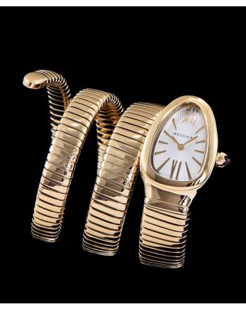 Bvlgari full gold stainless steel automatic watch for lady White